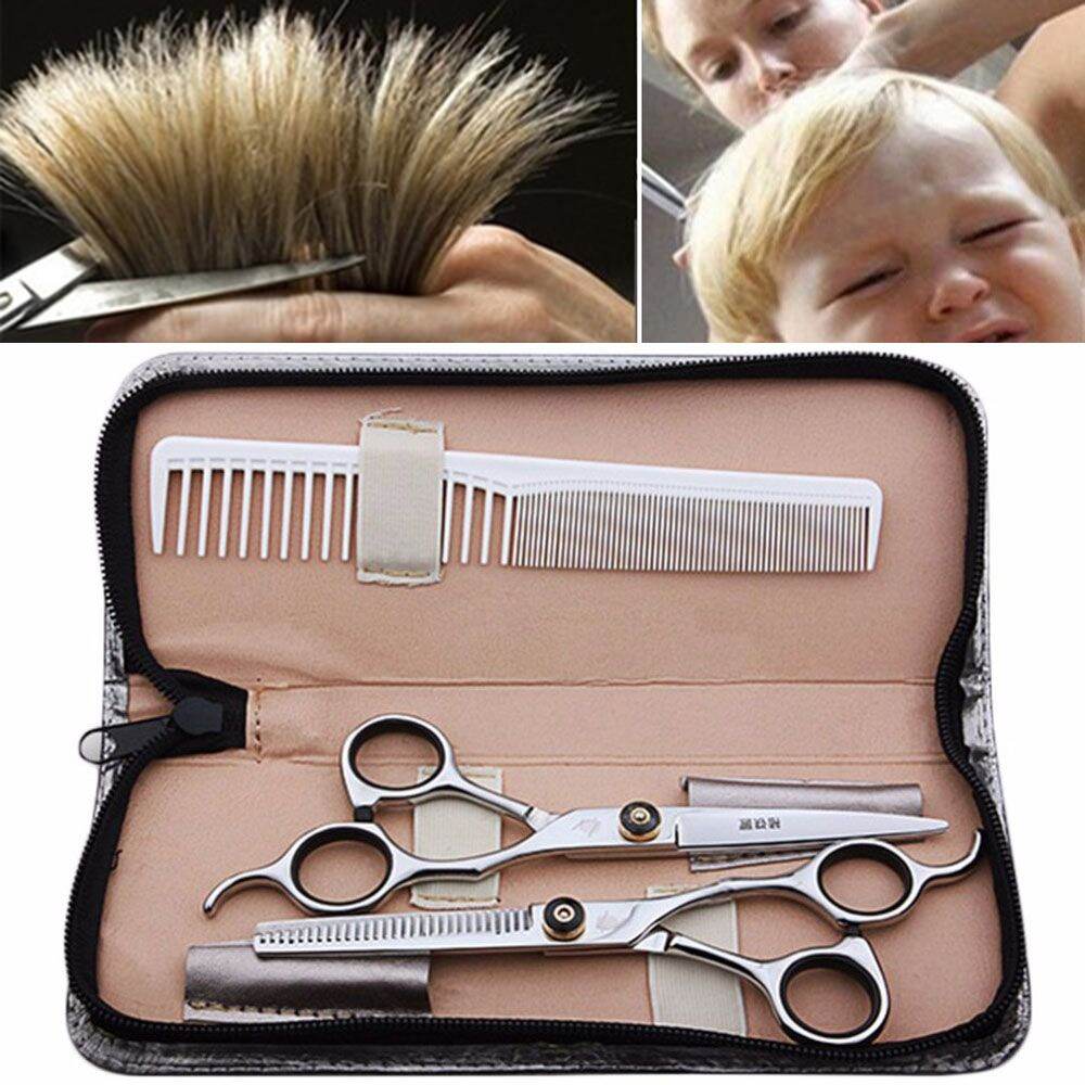 [Enough Stocks]Professional Flat Teeth Barber Tool Blades Hairdresser Shear Hairdressing Tools Hair Trimming Hairdressing Scissor Set Styling Tools