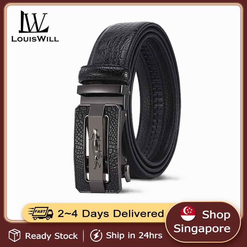 LouisWill Belts Men's Belt Leather Belt Waist Belt Leather belt Casual Pants Jeans Belt Designer Pin buckle Men's Belts Business Belts For Men Cowskin Genuine Split Leather Kemer for Jeans