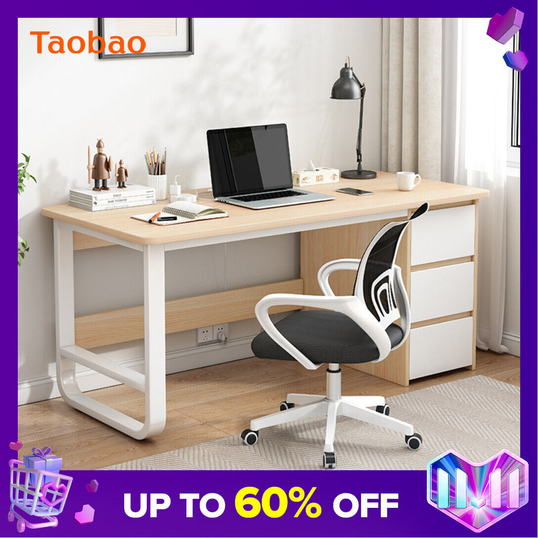 Office Desk Simple Desk Student Bedroom Writing Desk with Drawer Single Computer Desk Desktop Table