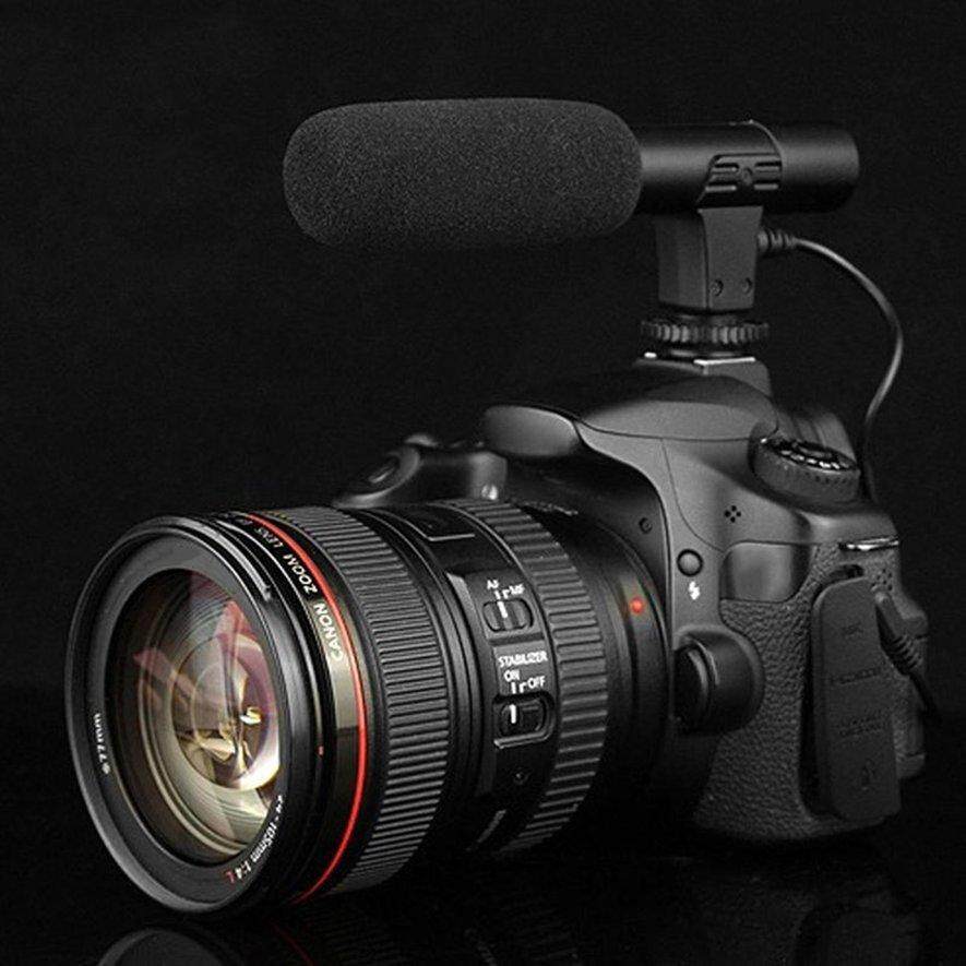 E-ERA MIC-01 SLR Camera Microphone Photography Video Camera Stereo Recording Microphone for DV Digital SLR Camera Camcorder