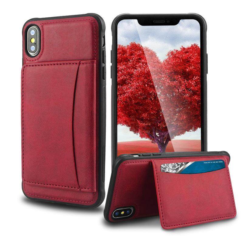 For Apple iPhone X XR XS Max 6 6S 7 8 Plus iPhone 11 12 13 14 Pro Max 12 Mini Case with Card Slots Retro Leather Stand Back Cover Casing