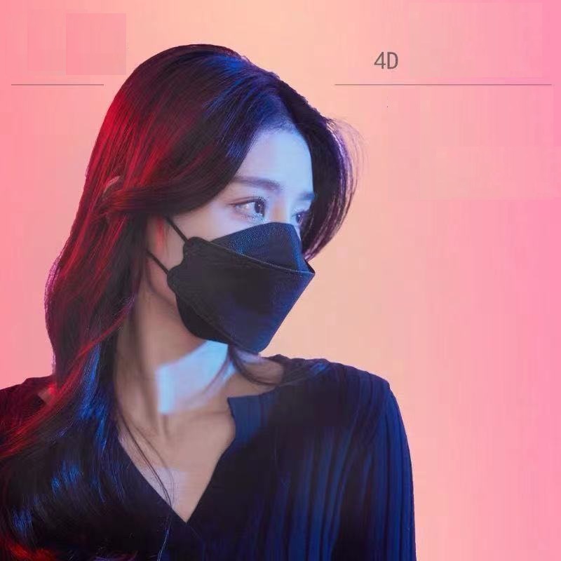 [DuoDuo] 50 PCS BFE 99% KF94 Mask Face 4Ply Protection Korean Version KN95 Black Mask Washable N95 Mask Reusable Protection 4-Layers