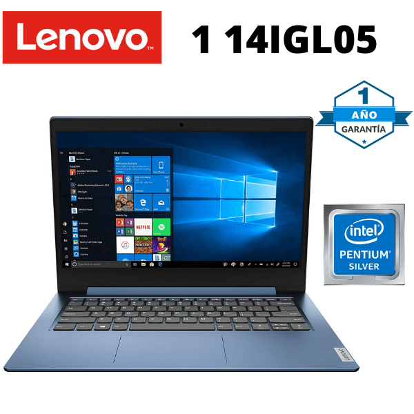 New model  in-build Webcam LENOVO 81VU000JUS IdeaPad 1 14IGL05 14 inch  Pentium Silver N5030 quad core, 4GB RAM Choose 480GB SSD or 256GB SSD or  128GB SSD(upgradable) Win 11 Home Ice Blue ,factory  s