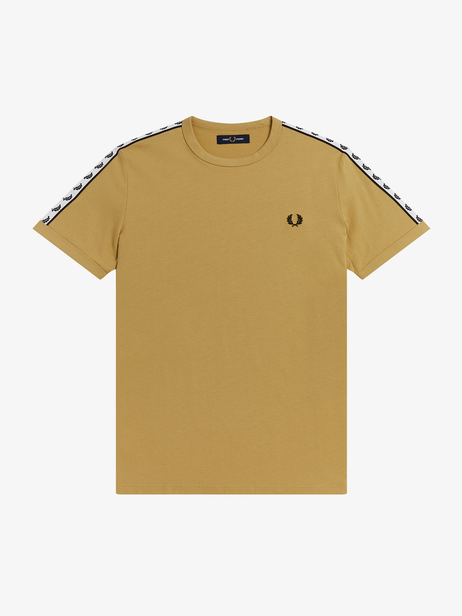 Fred Perry M6347 Taped Ringer T-Shirt (Desert )