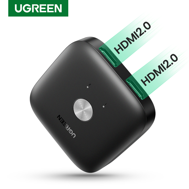 UGREEN HDMI Switch 4K/60Hz HDMI Switcher for Xiaomi Mi Box 2 In 1 Out Converter HDMI Splitter for PS5 PS4 TV Box Switcher HDMI