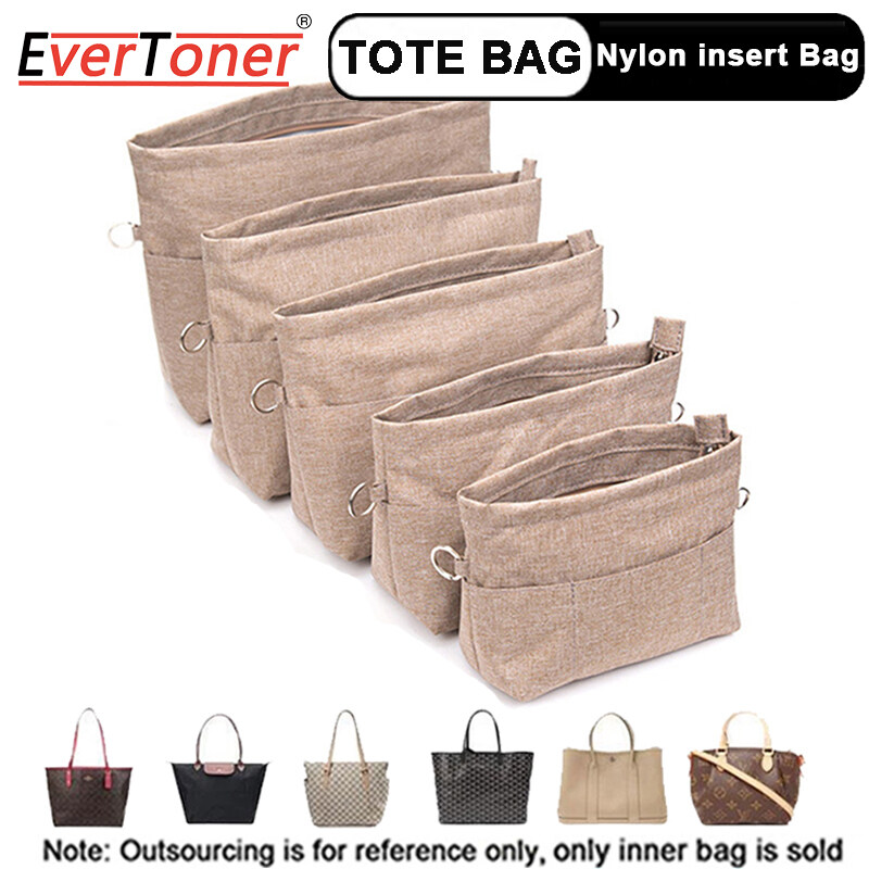 EverToner Tote Cosmetic Bag Suitable for Women Tote Bag High Quality Oxford Cloth Make Up Organizer Insert Bag Travel Inner Purse