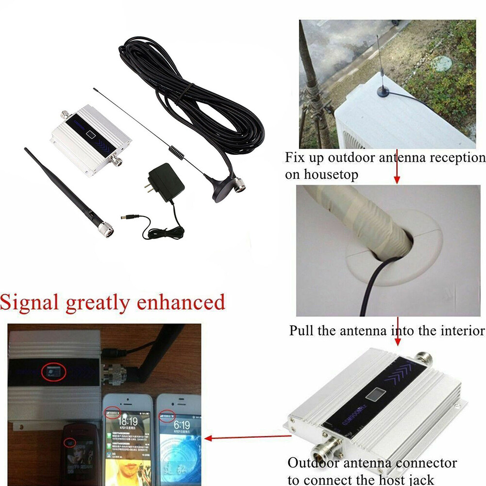 GSM 900Mhz 2G/3G/4G Signal Booster Repeater Amplifier Antenna Signal Amplifier Booster For Cell Phone Mobile phone Smartphone