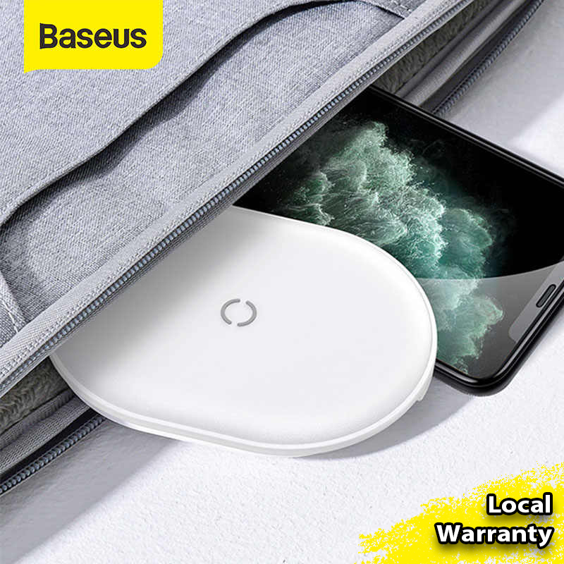 Baseus Cobble 15W Qi Fast Wireless Charger for iPhone 11 Pro X XS MAX XR Airpods Pro Samsung Huawei