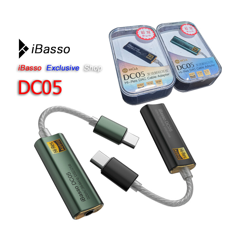 Headphone Amplifier Adapter for iBasso DC05 USB DAC for Android PC 3.5mm HiFi HiRes Cable Adapter Type-C