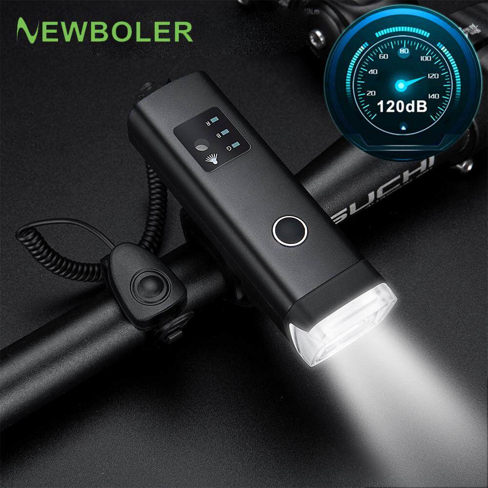 Bicycle Lights German Standard Anti-glare Induction Bike Front Light Bike Bell 2 in 1 USB Rechargeable Lantern lamp with horn
