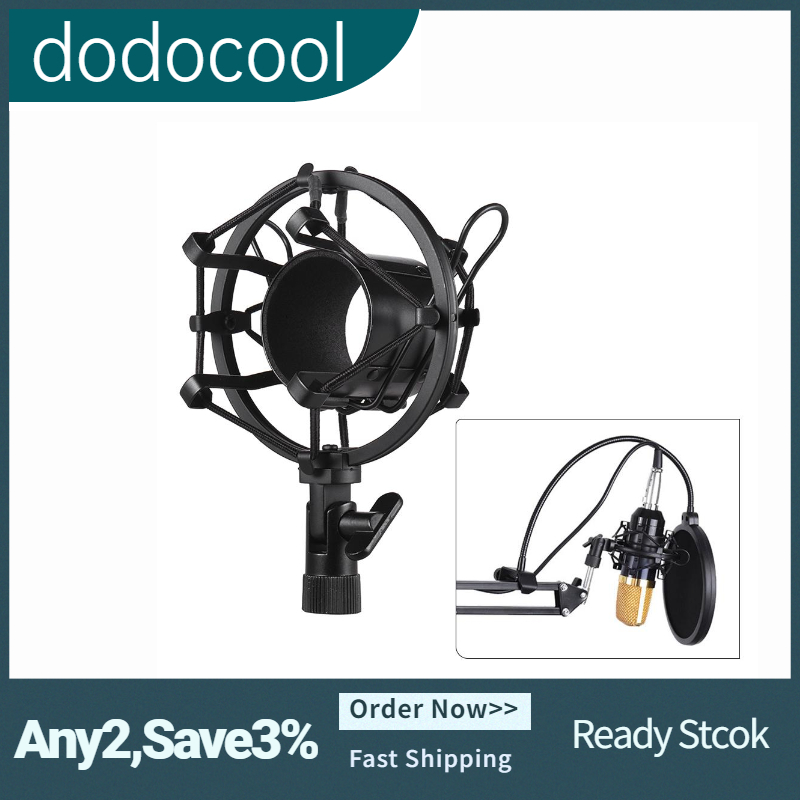 Metal Univerdal Condenser Microphone Mic Shock Mount Holder Bracket Anti-vibration for On-line Broadcasting Studio Music Recording