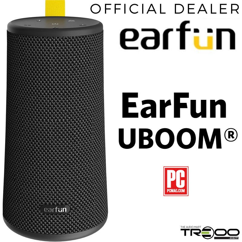 EarFun UBOOM IPX7 Waterproof Wireless Bluetooth 5.0 Portable Speaker with Built-In Microphone