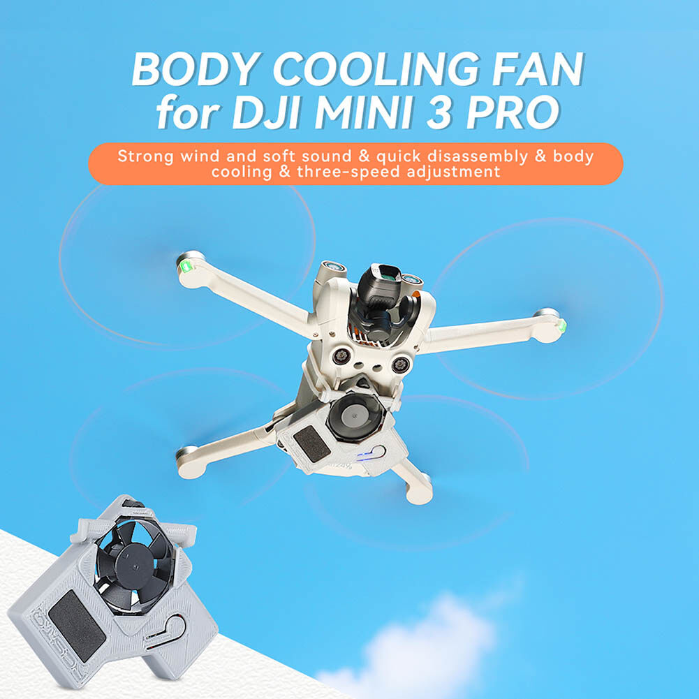 Body Cooling Fan Air Cooler Heat Dissipation Body Cooling Fan Noise Reduction Accessories for DJI Mini 3 Pro
