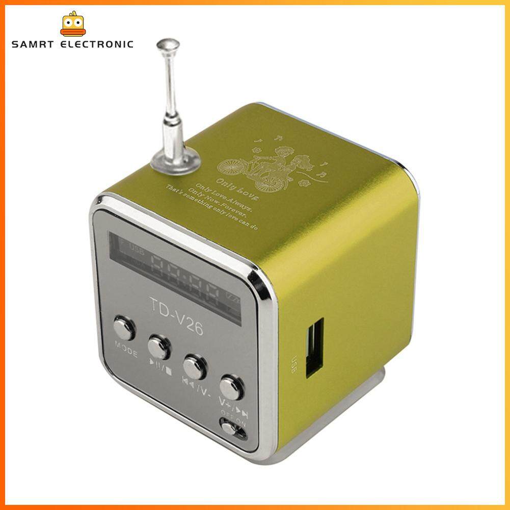 Mini Radio FM Digital Portable Speakers with Receiver MP3 Music Player Practical for Travel