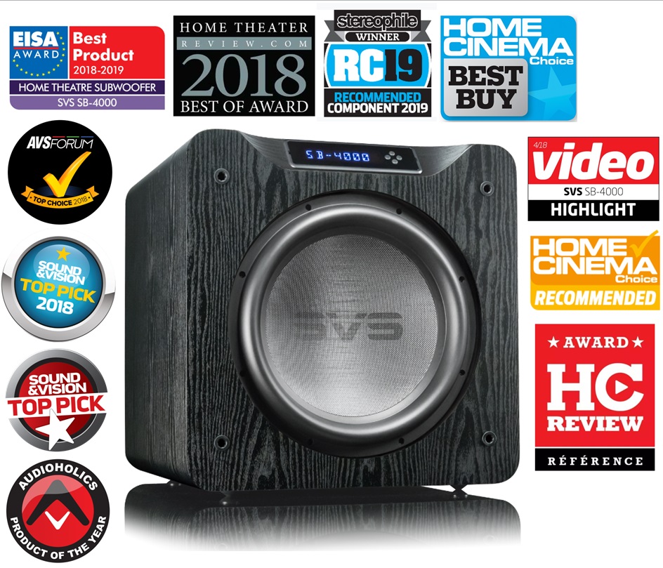 SVS SB-4000 Subwoofer (Premium Black Ash, Piece)