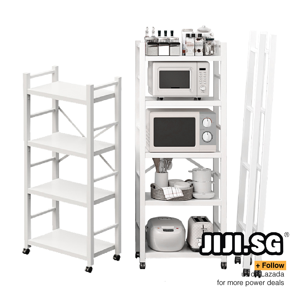(JIJI.SG) MIGNON Kitchen Storage Rack / Shelves / Organizer / Foldable / SD