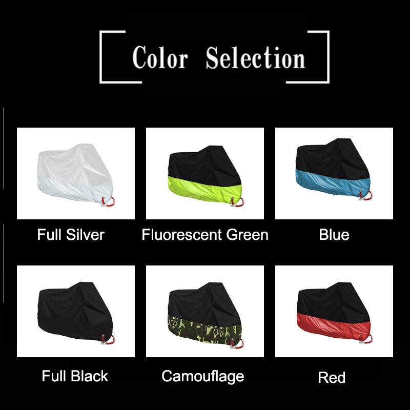 Crazydeal Motorcycle Cover Bike All Season Waterproof Dustproof UV Protective Scooter Motorbike Rain Cover (L size)
