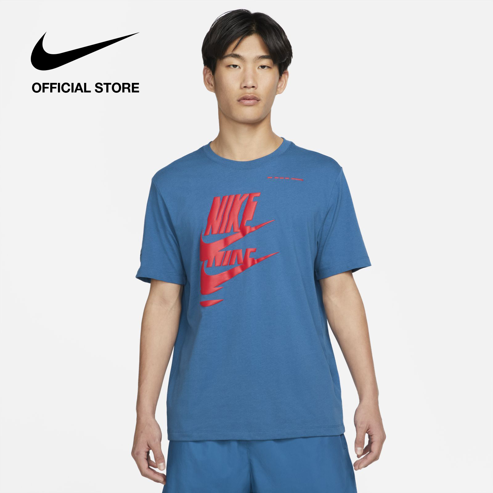 Nike Men's Sportswear Sports Essentials+ T-Shirt - Dark Marina Blue