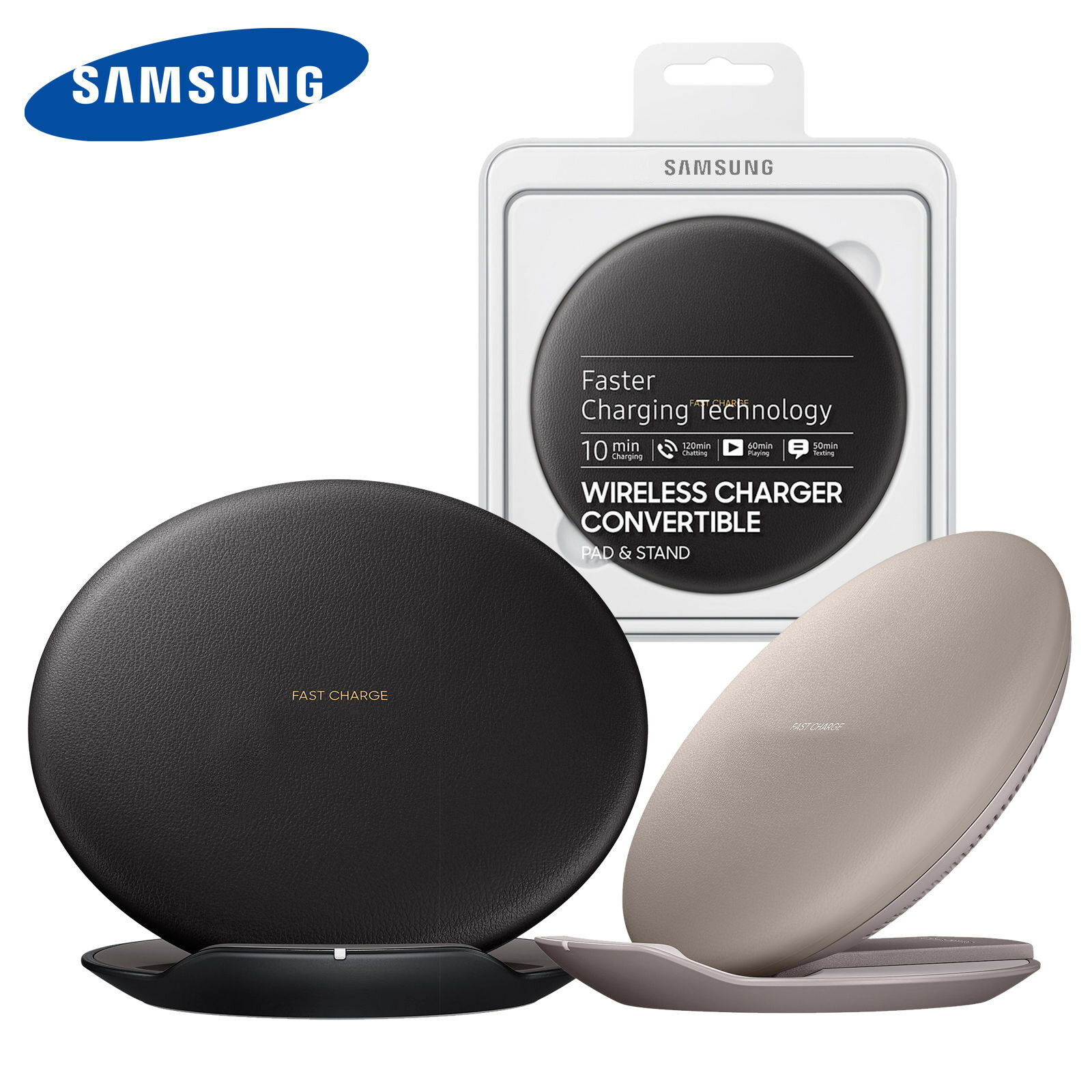 Original Samsung EP-PG950 Fast charging fold Stand Wireless Charger For Galaxy S8 S9 S10 S21/S20 note 20 ultra for Huawei phones