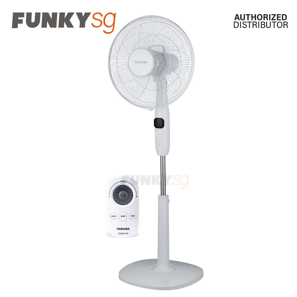 TOSHIBA 16 inch Standing Fan with Remote Control F-LSD10(W)SG with 1 Year Toshiba Warranty