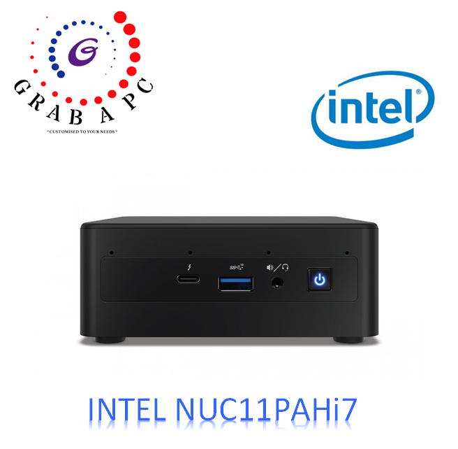 INTEL NUC 11 PERFORMANCE KIT NUC11PAHi7 (RNUC11PAHi70Z00) NUC11 - WITHOUT OS,RAM AND SSD (WITH 3 PIN POWER CORD)(WITHOUT INBUILT MIC)