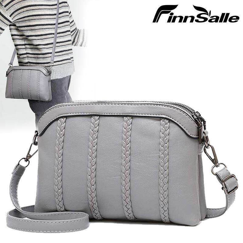 FinnSalle Crossbody Bag for Women Small Leather Phone Purse Wallet Shoulder Bag Trendy Ladies Wristlet Clutch