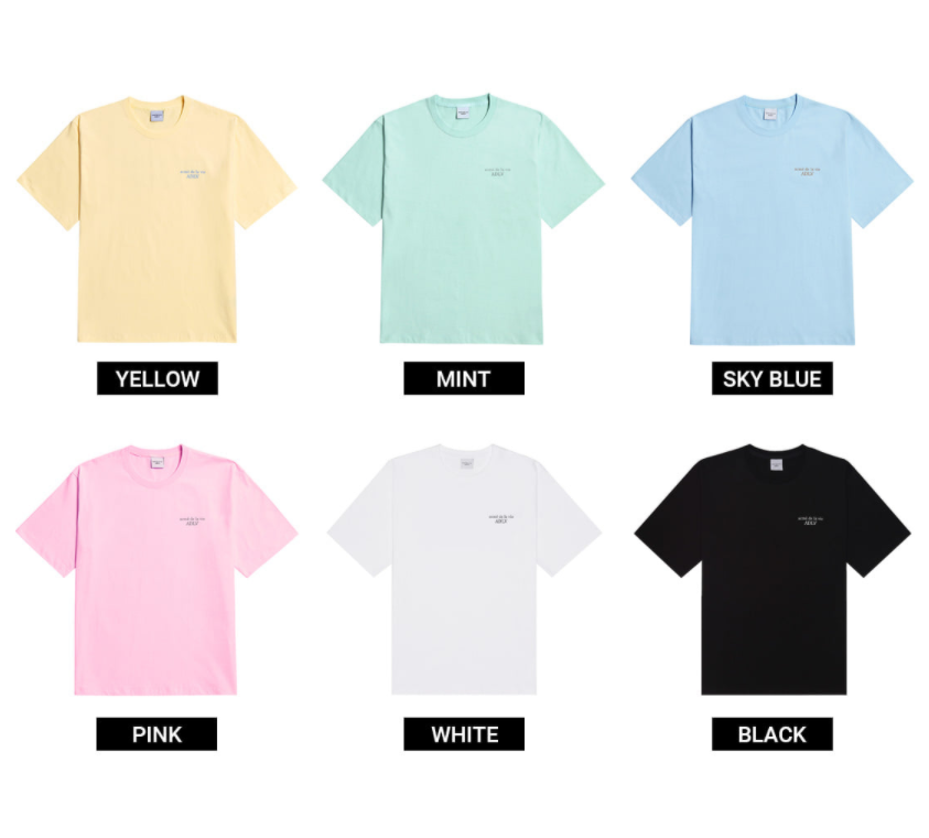 [acme de la vie] ★ With the HiddenTag OVERSIZED★ BASIC SHORT SLEEVE T-SHIRT ADLV UNISEX Casual Men Tshirt Women Tee Couple T shirts  Tops 100% Authentic Cotton Street Style Made in Korea Korean fashio