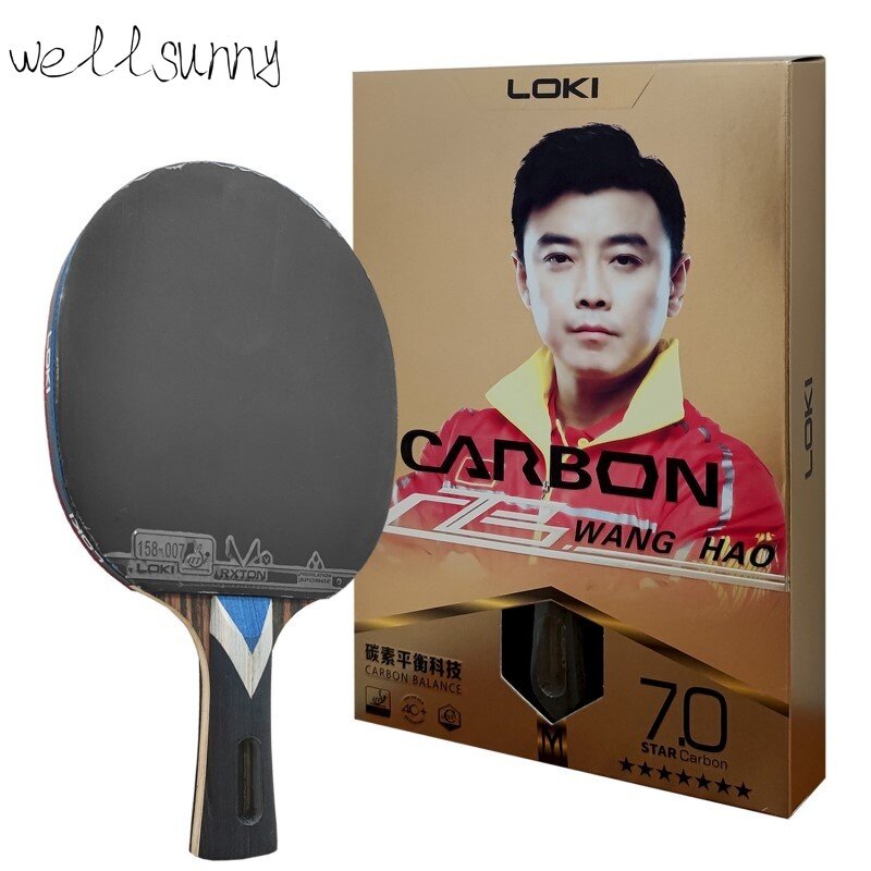 LOKI 7 Star Professional Table Tennis Bat Carbon Tube Tech PingPong Bat Competition Ping Pong Paddle for Fast Attack and Arc