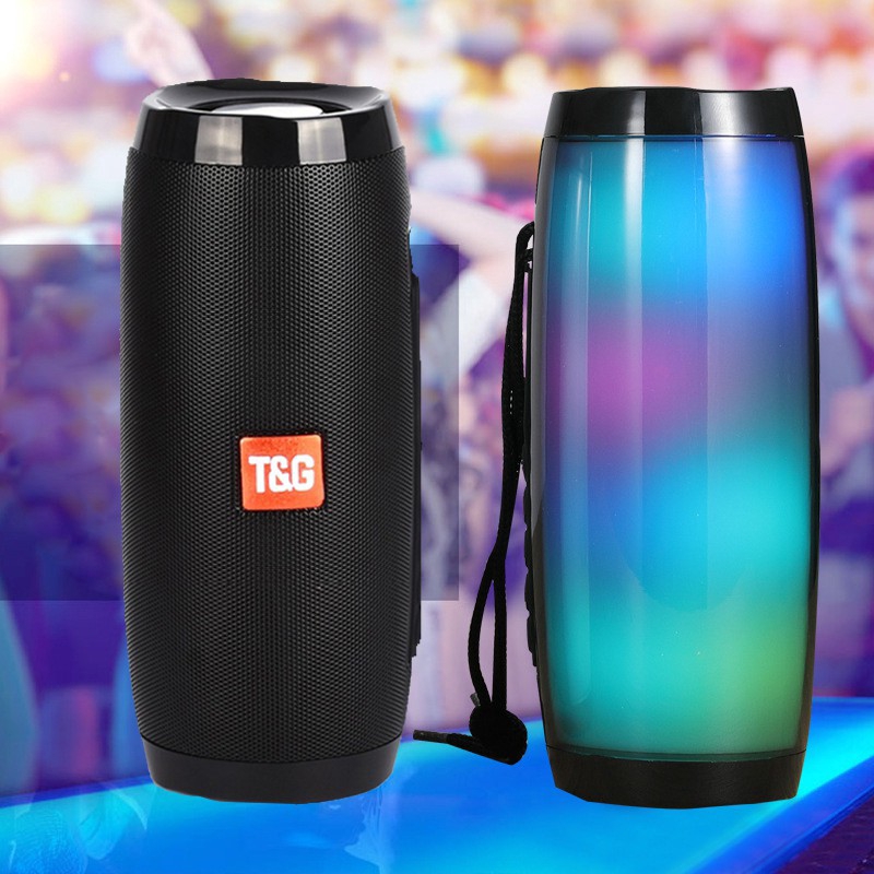 (T&G ) Wireless Bluetooth Speaker Portable Speaker Bluetooth Powerful High Film Outdoor Bass HIFI TF FM Radio with LED Light / TG-157 / LOCAL WARRANTY