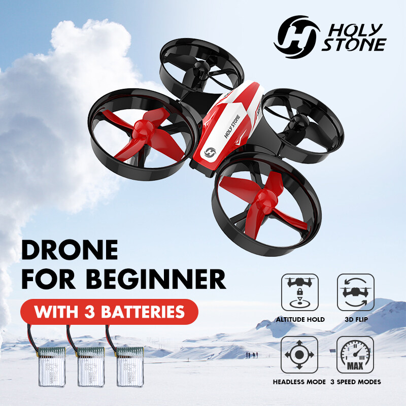 Holy Stone HS210 Mini Quadcopter Drone RC Nano Best Drone for Kids and Beginners RC Helicopter Plane with Auto Hovering, 3D Flip, Headless Mode and Extra Batteries Toys for Boys and Girls