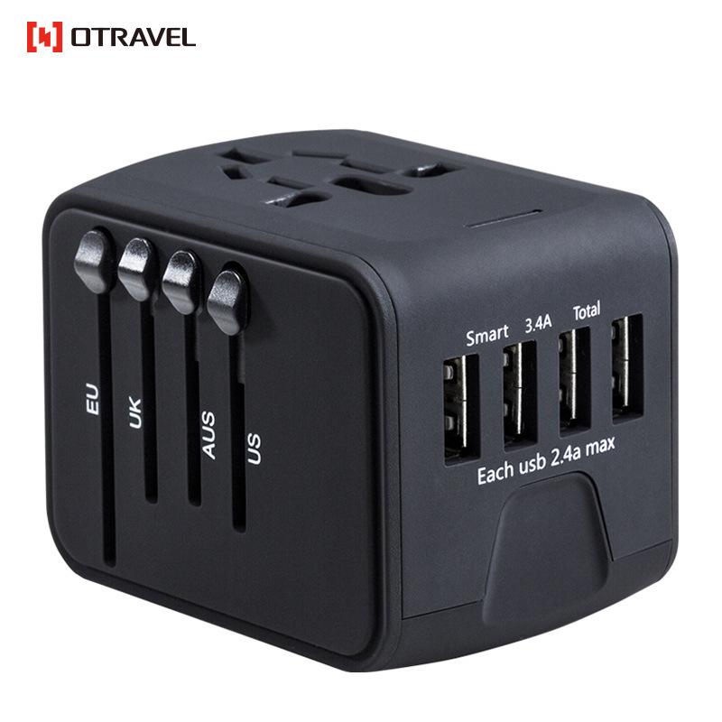Universal Travel Adaptor Power Plug USB port Adapter charge fast