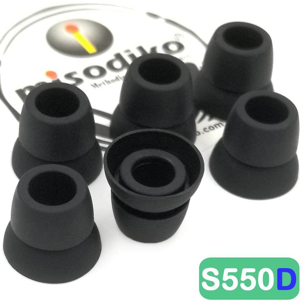 misodiko S550D Silicone Earbuds Tips - for Jaybird X4 X3 X2, BlueBuds X, Freedom 2 F5 Sprint/ 1MORE E1001 Triple Driver, E1010/ Photive PH-BTE50/ Plantronics Backbeat GO 3/ HBS-760/ NuForce BE Sport- 