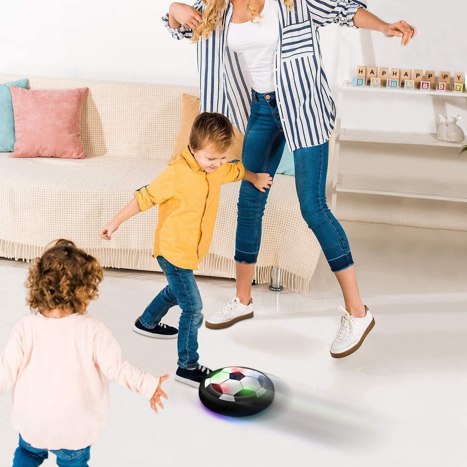 Kids Hover Ball Toys Indoor Floating Rechargeable Soccer with Colorful LED Light Indoor and Outdoor Game for Teens Boys and Girls Child Age 3 4 5 6 7 8 and Up Sport Toys