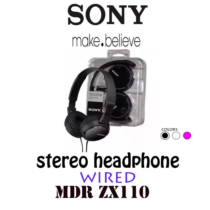 SONY MDRZX110 ZX Series Wired On-Ear Headphones