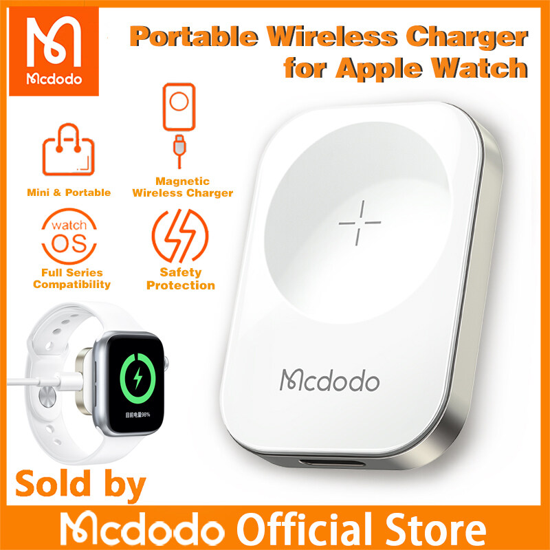 Mcdodo Watch Series 7 SE 6 5 4 3 2 1 Notebook Wireless Charger, Magnetic Charger,Mini Size
