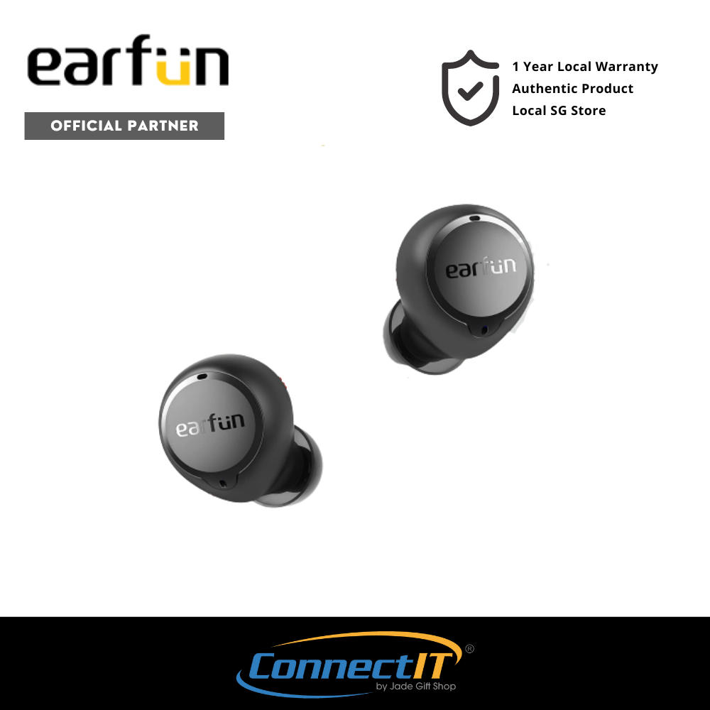 EarFun Free 2S Bluetooth 5.2 Earbuds with IPX7 and up to 30Hour Playtime (1 Year Local Warranty)