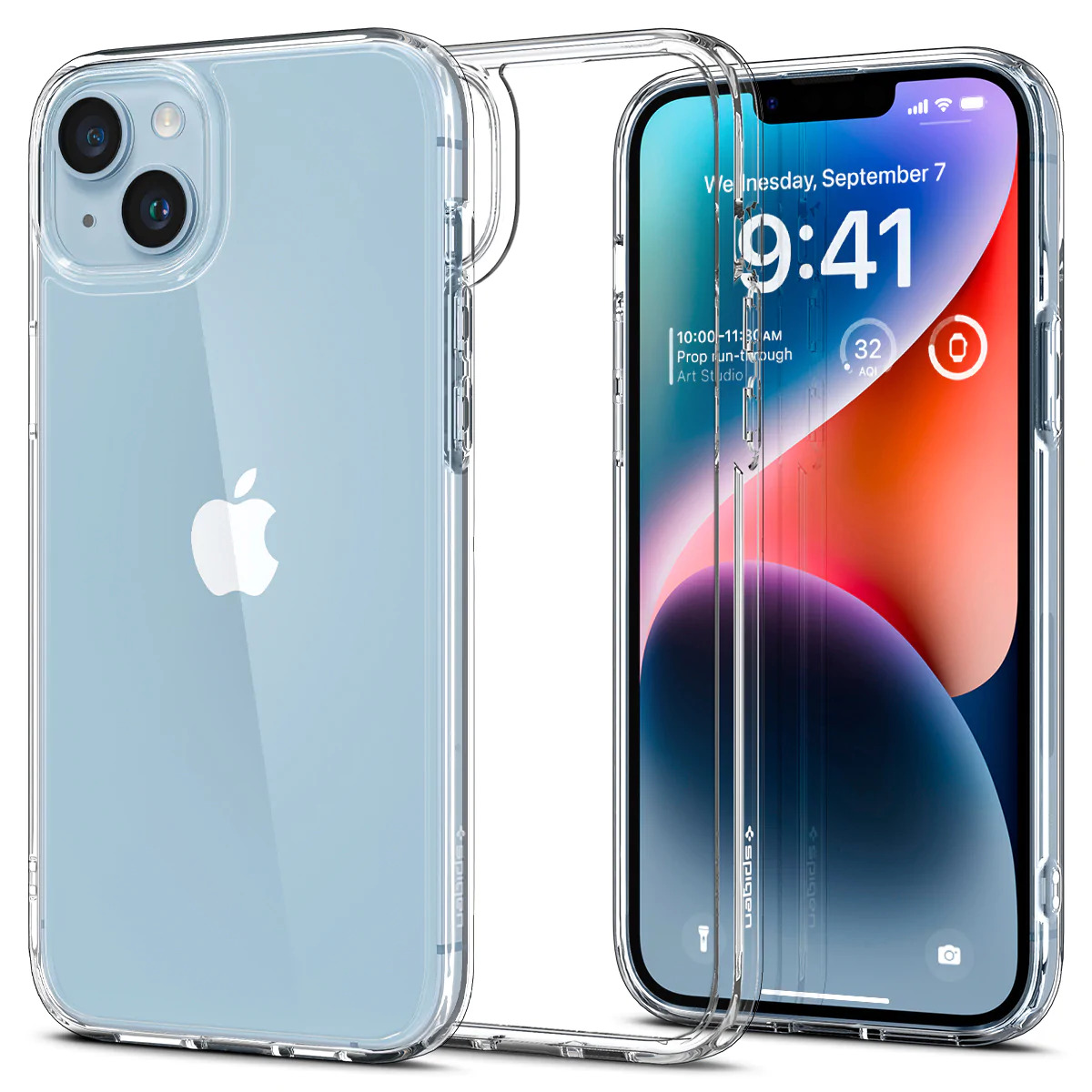 Spigen iPhone 14 Case Ultra Hybrid / Crystal Hybrid Transparent Clear Casing Mil-Grade Drop Protection iPhone 14 Cover