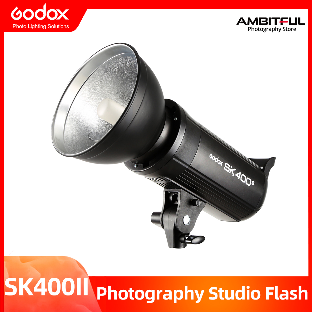 Godox SK400II 400Ws GN65 Professional Studio Flash Strobe with Built-in 2.4G Wireless X System Creative Shooting SK400 Upgrade