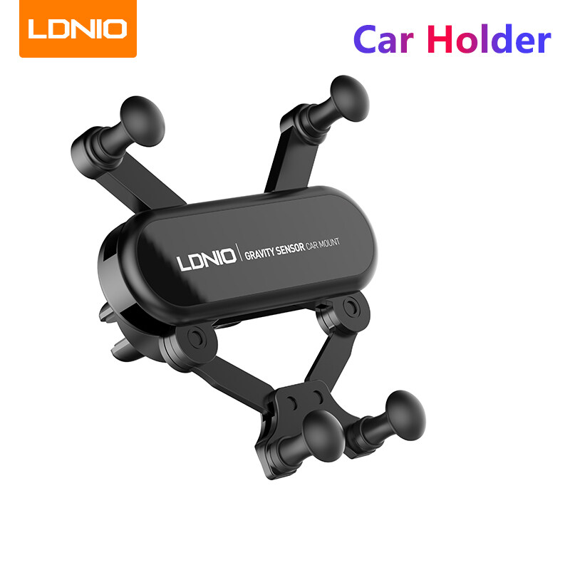 LDNIO Universal Car Phone Holder Strip-shape Design Car Clip Foldable Mounnt Holder Phone Stand for Mobile