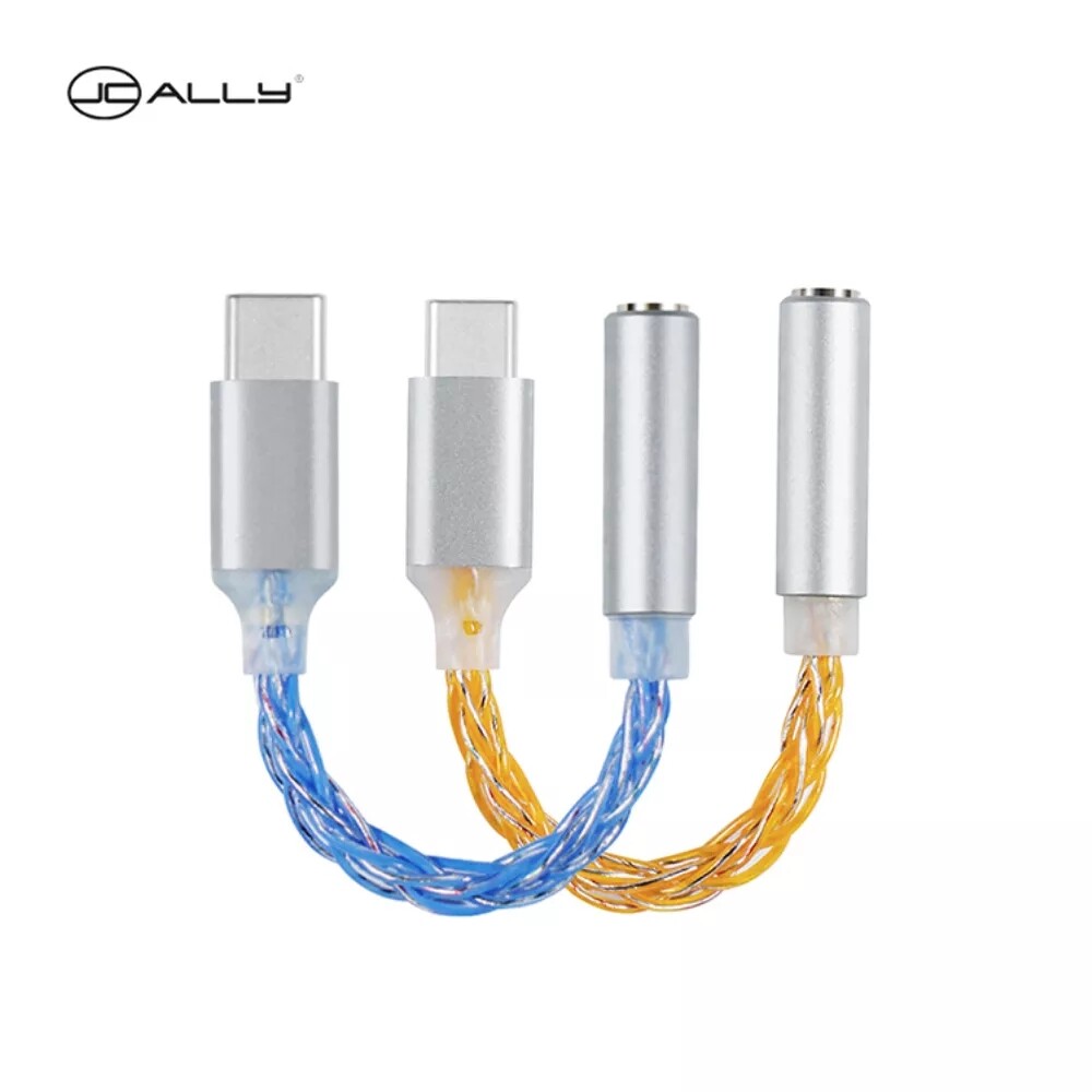 JCALLY JM6 Type-C to 3.5mm CX31993 digital audio portable decoding amp Hifi DAC mobile headset USB Type C to 3.5mm adapter