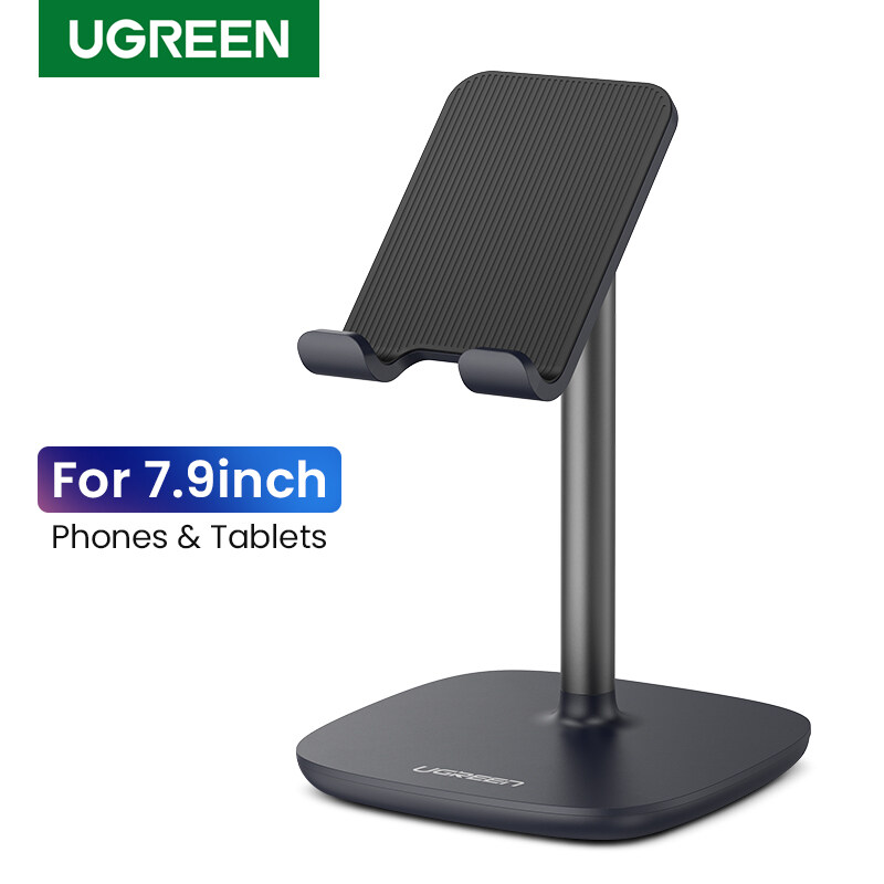 UGREEN 45 Degree Multi-Angle Adjustable Phone Stand Holder for iPad Pro/SAMSUNG, Apple iPhone, Xiaomi, LG, Huawei, ASUS, VIVO, OPPO All iOS Android Phone and Small Tablet