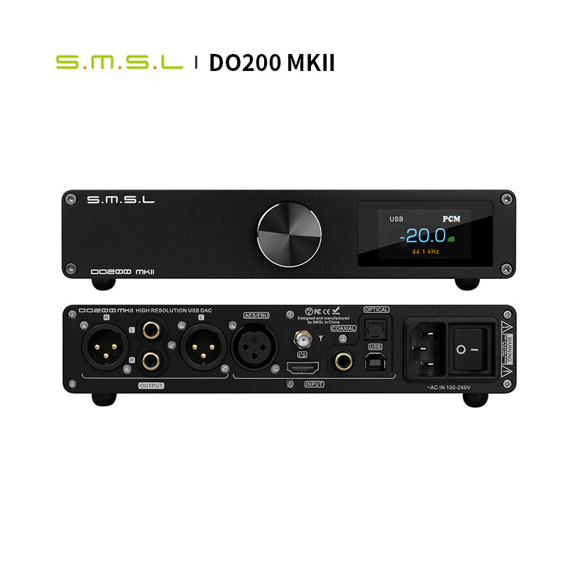 SMSL DO200 MKII Audio DAC ES9068AS*2 XMOS XU316 Bluetooth 5.0 MQA Full Decoding OPA1612*5 op amp DSD512 768KHZ 32Bit CD decoder DO200MKII