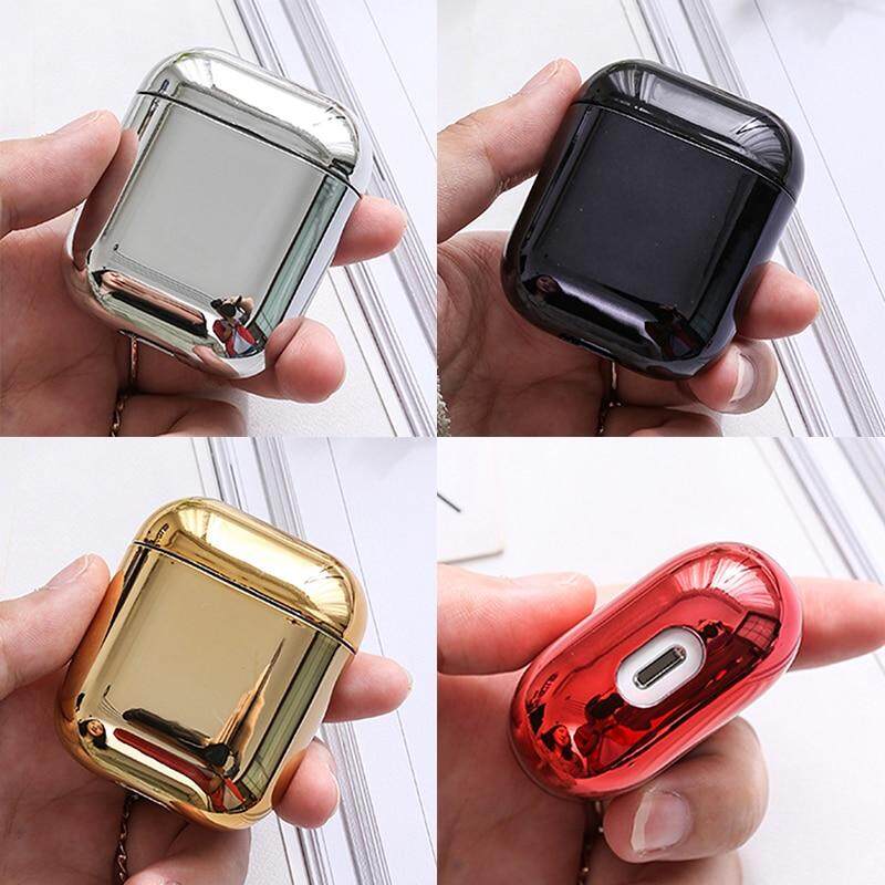 PC Earphone Case For Airpods 2 Air pods Transparent Color Hard PC Cases For AirPods 1/2 Case Protective Cover Wireless Earphone Case