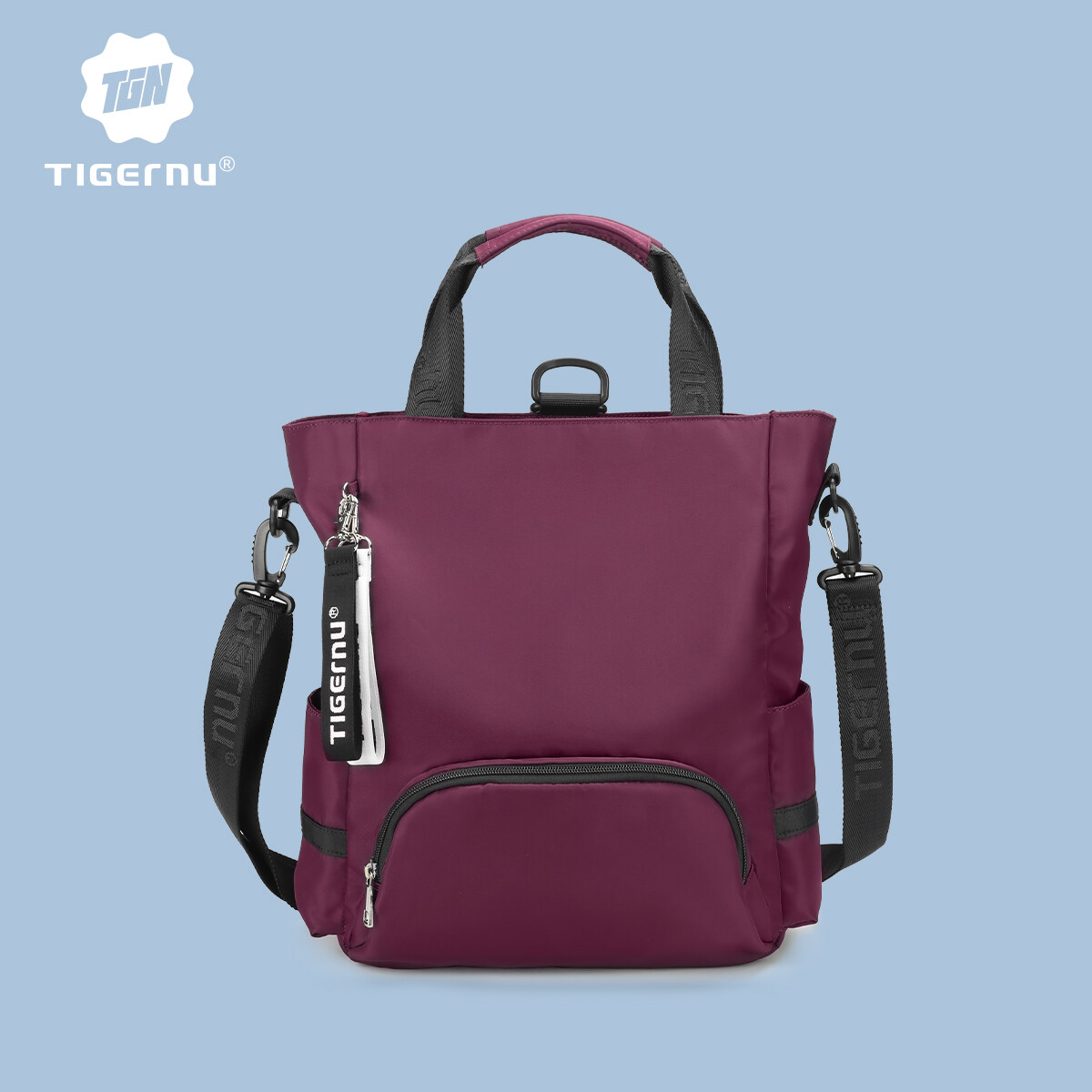 Tigernu Multicolor Light Weight Waterproof 14inch Shoulder Bag 3 In 1 Fashion Sling Bag For Women Korean Style Travel Messenger Bag Handbag Backpack T-S8169