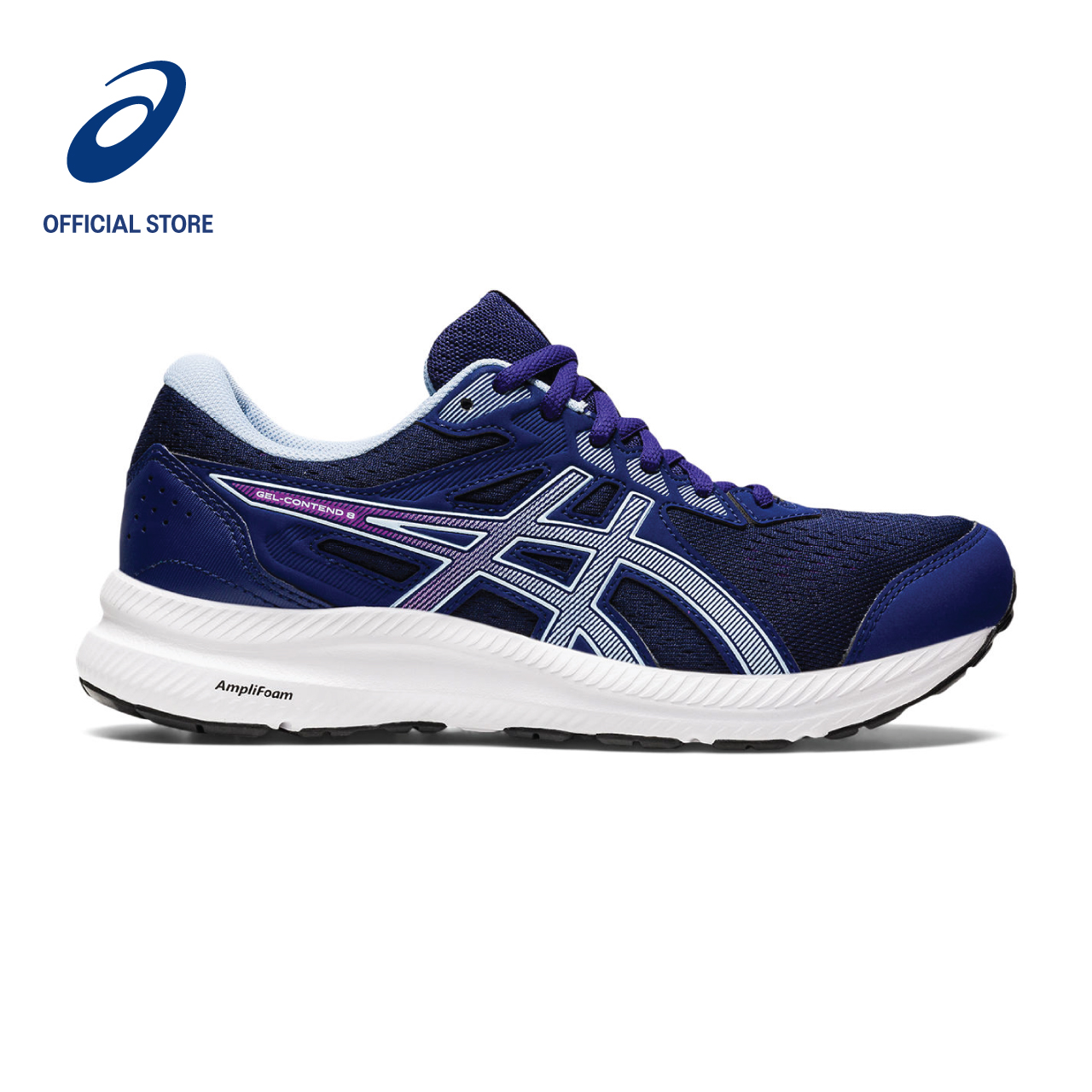 ASICS Women GEL-CONTEND 8 Running Shoes in Dive Blue/Soft Sky