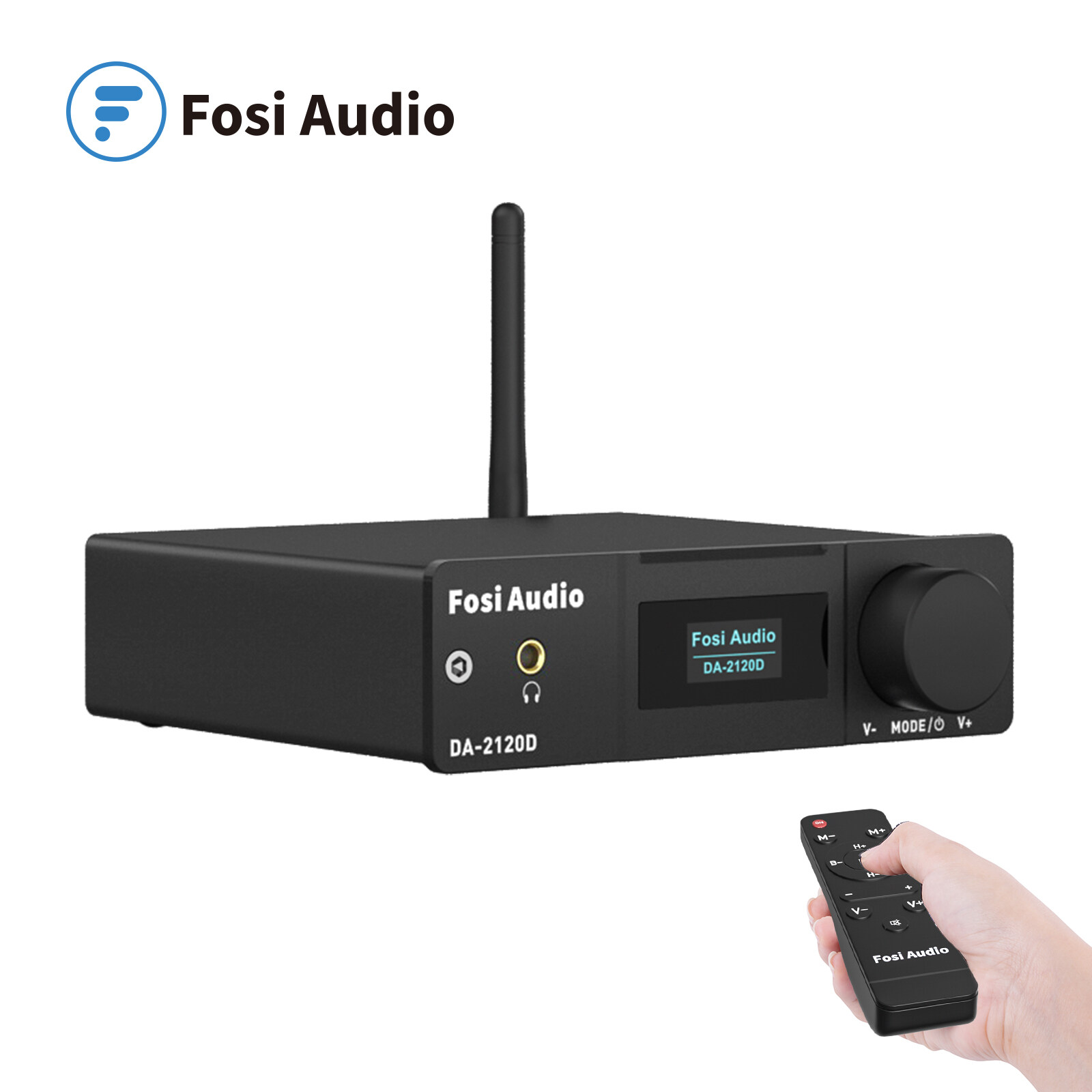 DA-2120D Bluetooth Audio Amplifiers 2.1 Channel Stereo USB DAC Power Amp Coaxial Optical AUX Remote Control For Home Speaker With 24V Power Supply