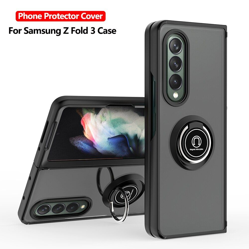 HOCE Multifunction Phone Cases For Samsung Galaxy Z Fold 3 4 Non-Slip Protector Cover For Galaxy Z Fold3 Fold4 5G Case With Magnetic Holder