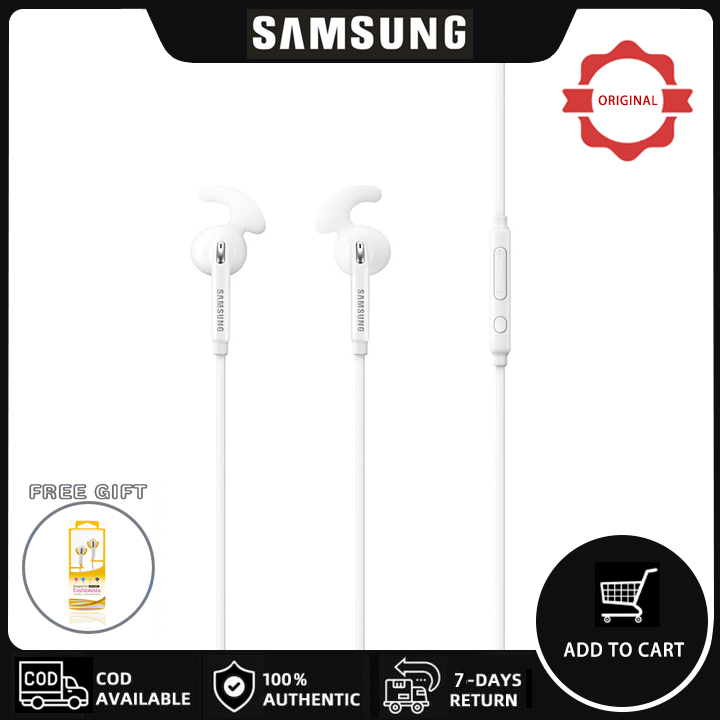 Original Samsung S6 S7 In Ear Fit Earphones Headsets 3.5mm Wired Control Earphone Sports Earphones with Microphone