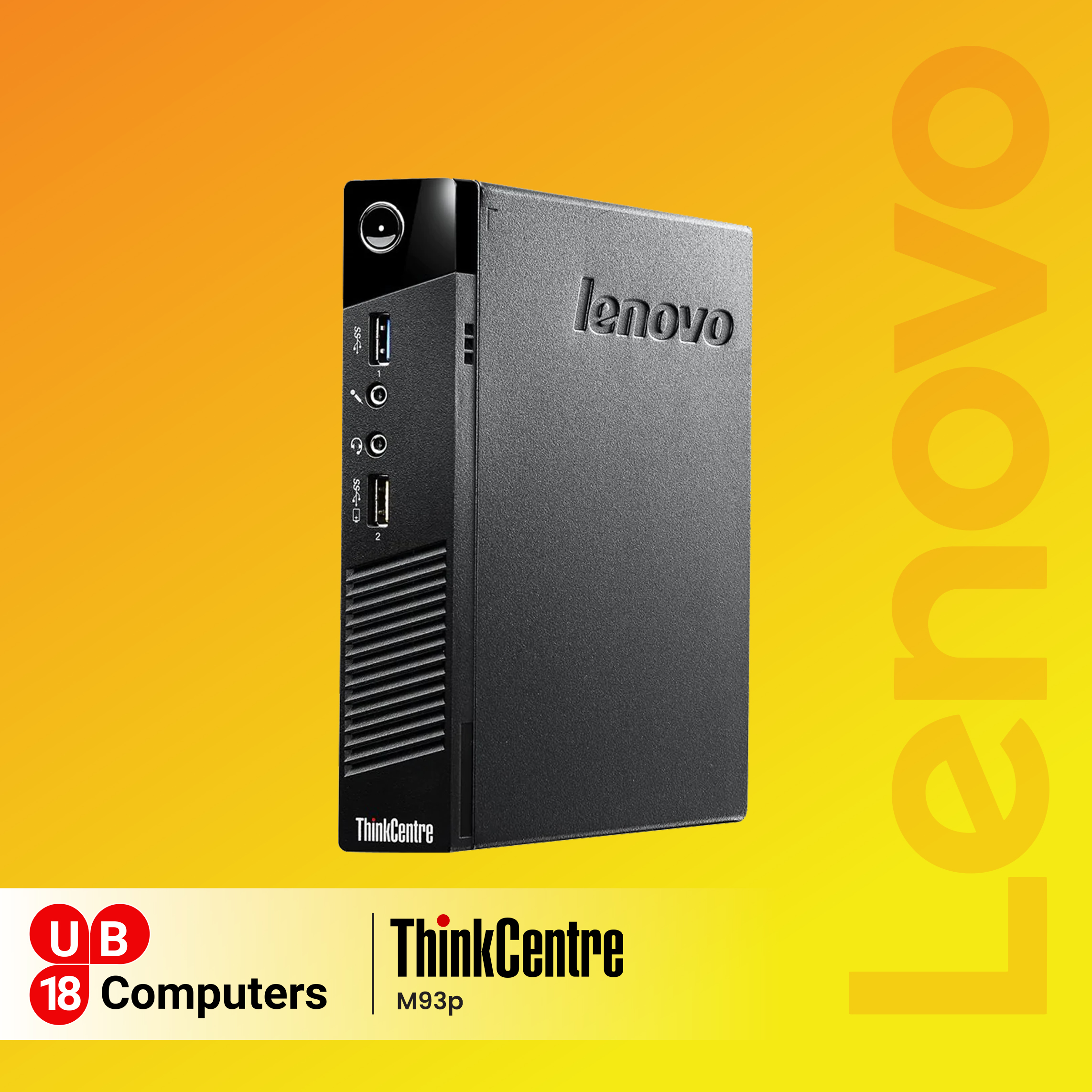 Lenovo Think centre M93p  i5 4th Gen,  Win 10, MS Office (Free WiFi Adaptor)