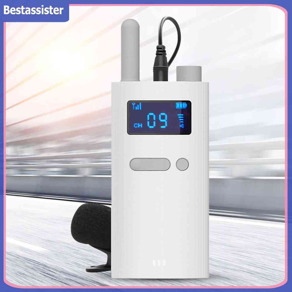 2.4G Wireless Microphone Transmitter Receiver 150m Long Distance OLED Screen Headset Microphone for Teaching Meeting Tour Guide